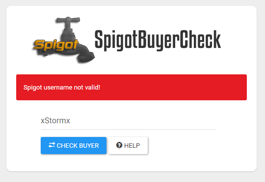 SpigotBuyerCheck | SpigotMC - High Performance Minecraft Software